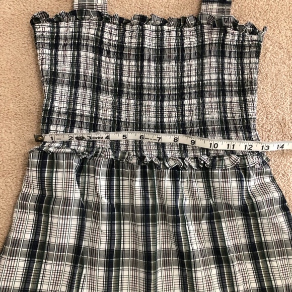Veronica Beard Ziada Plaid Smocked Tiered Midi Dress Size 2 - Picture 11 of 12